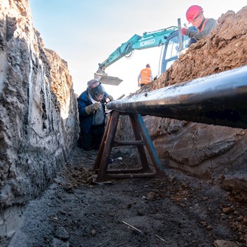 VTL přípojka pro teplárnu Tábor